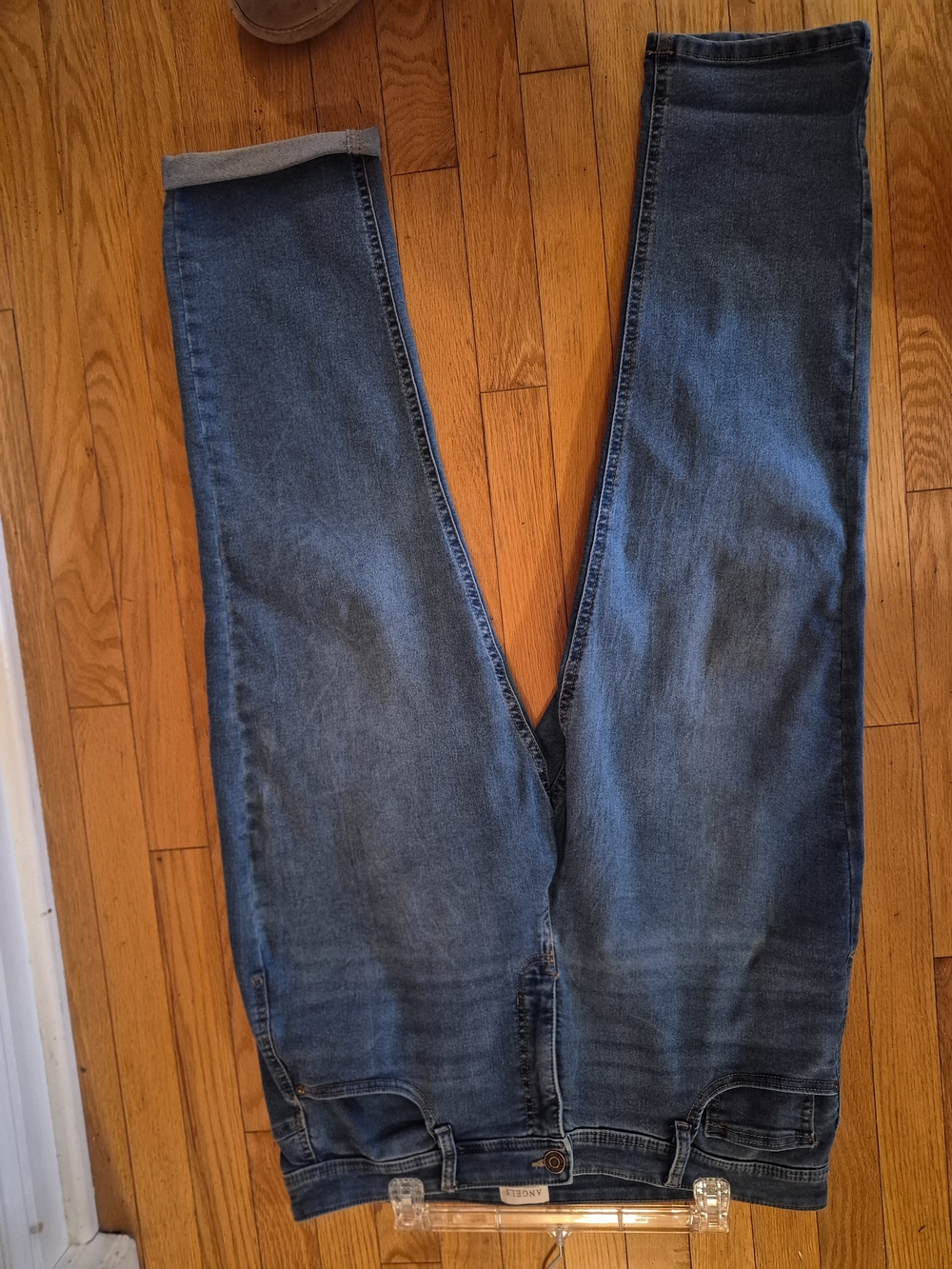 Angels Everlux Convertable Length Skinny Jeans Size 16